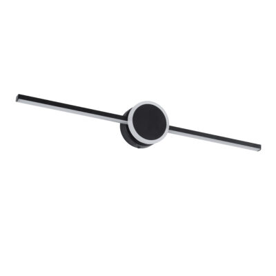 LEDTM® OPAL 60454 Μοντέρνο Φωτιστικό Τοίχου - Απλίκα Καθρέπτη Μπάνιου - Πίνακα LED 14W 1600lm 180° AC 220-240V IP44 Μ60 x Π6 x Υ10cm - Φυσικό Λευκό 4500K - Μαύρο - 3 Χρόνια Εγγύηση - Image 3