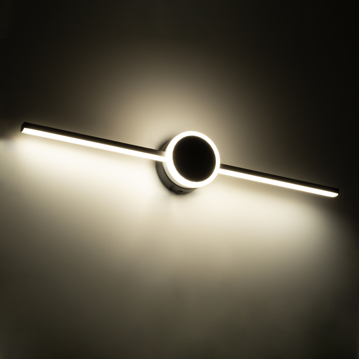 LEDTM® OPAL 60454 Μοντέρνο Φωτιστικό Τοίχου - Απλίκα Καθρέπτη Μπάνιου LED 14W 1600lm 180° AC 220-240V IP44 Φυσικό Λευκό 4500K - Lumileds SMD Chip & TÜV SÜD Driver - Μαύρο Ματ - Μ60 x Π6 x Υ10cm - 3 Χρόνια Εγγύηση - Image 8