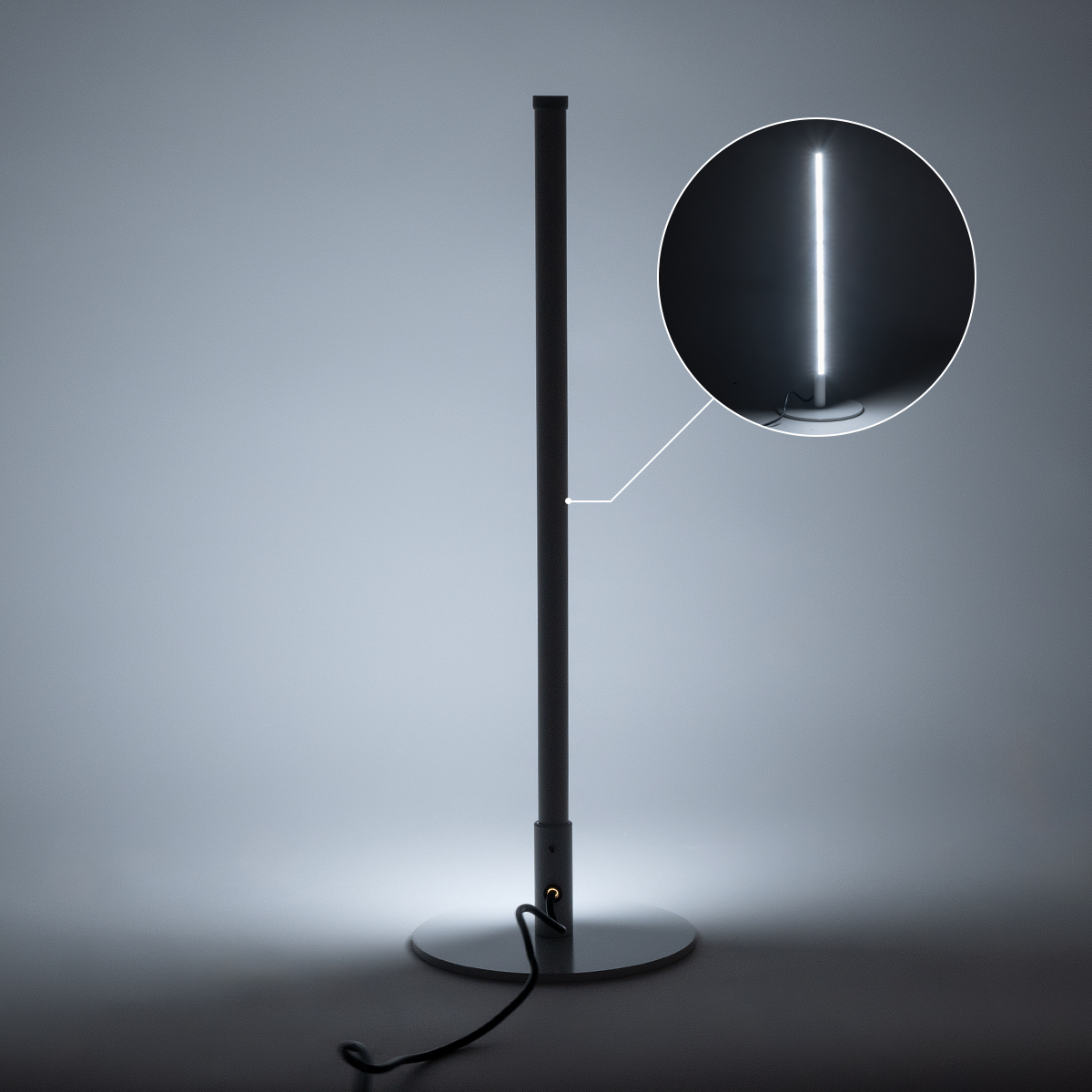 LEDTM® DALUMA 60468 Μοντέρνο Επιτραπέζιο Φωτιστικό LED 8W 880lm 200° AC 220-240V IP20 Ρυθμιζόμενο Λευκό CCT με On/Off 2700K/4500K/6000K - Lumileds SMD Chip - Λευκό - Μ15 x Π15 x Υ46cm - 3 Χρόνια Εγγύηση - Image 10