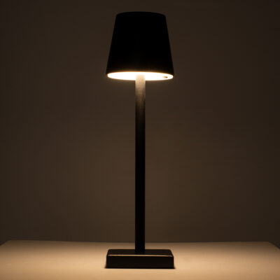 LEDTM® NEGA 60473 Μοντέρνο Επιτραπέζιο Φωτιστικό Πορτατίφ LED 2.2W 154lm 360° DC 5V Επαναφορτιζόμενο με Μπαταρία Li-ion 4000mAh - Διακόπτη Αφής - Θερμό Λευκό 2700K - Dimmable - D10 x H39cm - Μαύρο - 2 Years Warranty - Image 4