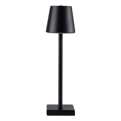 LEDTM® NEGA 60473 Μοντέρνο Επιτραπέζιο Φωτιστικό Πορτατίφ LED 2.2W 154lm 360° DC 5V Επαναφορτιζόμενο με Μπαταρία Li-ion 4000mAh - Διακόπτη Αφής - Θερμό Λευκό 2700K - Dimmable - D10 x H39cm - Μαύρο - 2 Years Warranty - Image 6