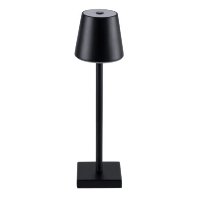 LEDTM® NEGA 60473 Μοντέρνο Επιτραπέζιο Φωτιστικό Πορτατίφ LED 2.2W 154lm 360° DC 5V Επαναφορτιζόμενο με Μπαταρία Li-ion 4000mAh - Διακόπτη Αφής - Θερμό Λευκό 2700K - Dimmable - D10 x H39cm - Μαύρο - 2 Years Warranty - Image 7