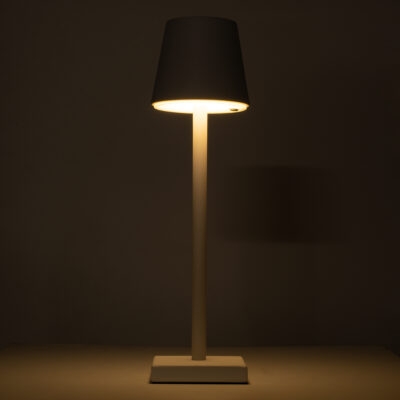 LEDTM® NEGA 60474 Μοντέρνο Επιτραπέζιο Φωτιστικό Πορτατίφ LED 2.2W 154lm 360° DC 5V Επαναφορτιζόμενο με Μπαταρία Li-ion 4000mAh - Διακόπτη Αφής - Θερμό Λευκό 2700K - Dimmable - D10 x H39cm - Λευκό - 2 Years Warranty - Image 4