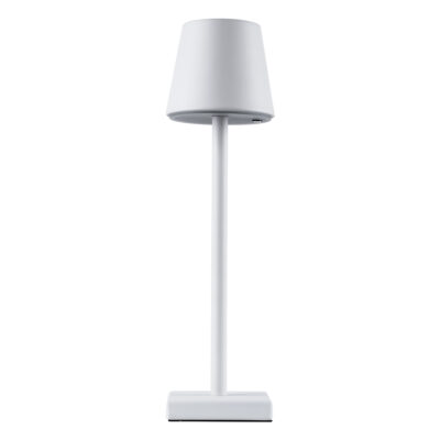 LEDTM® NEGA 60474 Μοντέρνο Επιτραπέζιο Φωτιστικό Πορτατίφ LED 2.2W 154lm 360° DC 5V Επαναφορτιζόμενο με Μπαταρία Li-ion 4000mAh - Διακόπτη Αφής - Θερμό Λευκό 2700K - Dimmable - D10 x H39cm - Λευκό - 2 Years Warranty - Image 3