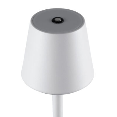 LEDTM® NEGA 60474 Μοντέρνο Επιτραπέζιο Φωτιστικό Πορτατίφ LED 2.2W 154lm 360° DC 5V Επαναφορτιζόμενο με Μπαταρία Li-ion 4000mAh - Διακόπτη Αφής - Θερμό Λευκό 2700K - Dimmable - D10 x H39cm - Λευκό - 2 Years Warranty - Image 8