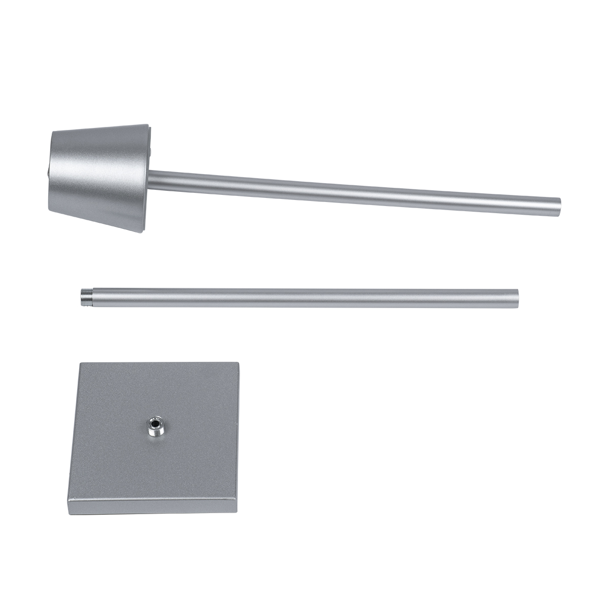 LEDTM® NEGA 60480 Μοντέρνο Επιδαπέδιο Φωτιστικό LED 2.2W 154lm 360° DC 5V με USB 2.0 με Επαναφορτιζόμενη Μπαταρία Li-ion 3.7V 4000mAh IP44 Θερμό Λευκό 2700K με Αφή Dimmable - Lumileds SMD Chip - Ασημί - Μ10 x Π10 x Υ135cm - 2 Χρόνια Εγγύηση - Image 13