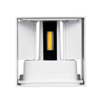 LEDTM® AXIS-S 60563 Φωτιστικό Τοίχου - Απλίκα Αρχιτεκτονικού Φωτισμού Εσωτερικού/Εξωτερικού Χώρου Up & Down LED 10W 1200lm 10 έως 60° AC 220-240V Αδιάβροχο IP65 Μ10 x Π10 x Υ10cm - Φυσικό Λευκό 4500K - Λευκό - Bridgelux Chip - 3 Years Warranty - Image 8