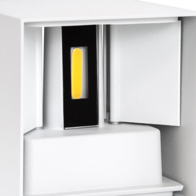 LEDTM® AXIS-S 60563 Φωτιστικό Τοίχου - Απλίκα Αρχιτεκτονικού Φωτισμού Εσωτερικού/Εξωτερικού Χώρου Up & Down LED 10W 1200lm 10 έως 60° AC 220-240V Αδιάβροχο IP65 Μ10 x Π10 x Υ10cm - Φυσικό Λευκό 4500K - Λευκό - Bridgelux Chip - 3 Years Warranty - Image 10