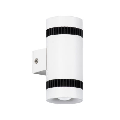 LEDTM® CANNONAL 60575 Φωτιστικό Τοίχου - Απλίκα Αρχιτεκτονικού Φωτισμού Εσωτερικού Χώρου Up & Down LED 10W 1150lm 30° AC 220-240V IP20 Μ5 x Π6.5 x Υ11cm - Θερμό Λευκό 2700K - Λευκό με Μαύρο - Bridgelux Chip - 3 Χρόνια Εγγύηση - Image 3