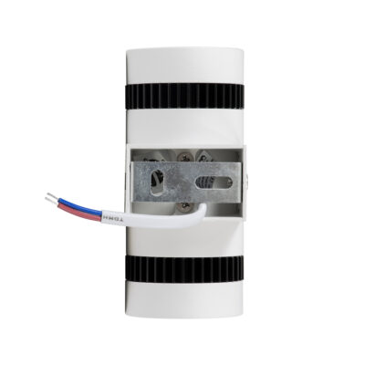 LEDTM® CANNONAL 60575 Φωτιστικό Τοίχου - Απλίκα Αρχιτεκτονικού Φωτισμού Εσωτερικού Χώρου Up & Down LED 10W 1150lm 30° AC 220-240V IP20 Μ5 x Π6.5 x Υ11cm - Θερμό Λευκό 2700K - Λευκό με Μαύρο - Bridgelux Chip - 3 Χρόνια Εγγύηση - Image 5
