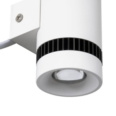 LEDTM® CANNONAL 60575 Φωτιστικό Τοίχου - Απλίκα Αρχιτεκτονικού Φωτισμού Εσωτερικού Χώρου Up & Down LED 10W 1150lm 30° AC 220-240V IP20 Μ5 x Π6.5 x Υ11cm - Θερμό Λευκό 2700K - Λευκό με Μαύρο - Bridgelux Chip - 3 Χρόνια Εγγύηση - Image 7
