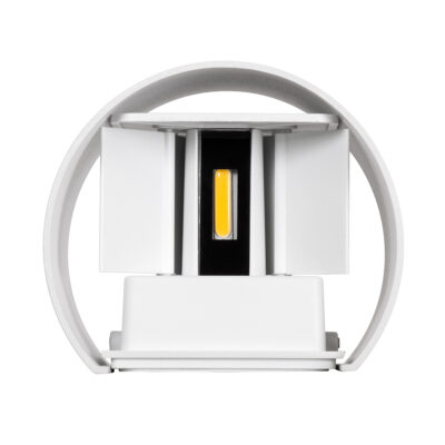 LEDTM® AXIS-R 60635 Φωτιστικό Τοίχου - Απλίκα Αρχιτεκτονικού Φωτισμού Εσωτερικού/Εξωτερικού Χώρου Up & Down LED 10W 1150lm 10 έως 60° AC 220-240V Αδιάβροχο IP65 Μ10 x Π10 x Υ10cm - Θερμό Λευκό 2700K - Λευκό - Bridgelux Chip - 3 Years Warranty - Image 8