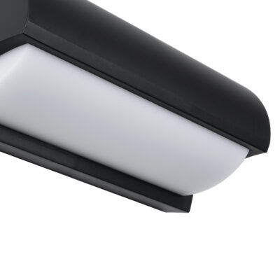 LEDTM® HORIZON 60693 Φωτιστικό Τοίχου - Απλίκα Εσωτερικού/Εξωτερικού Χώρου LED 15W 1575lm 120° AC175-265V Αδιάβροχο IP65 - Πλαστικό Σώμα - Φυσικό λευκό 4500K - Μ23.5 x Π11 x Υ10cm - Μαύρο - Bridgelux Chip - 3 Χρόνια Εγγύηση - Image 5