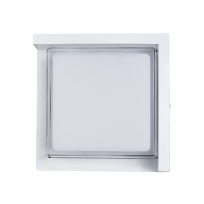LEDTM® APEX 60772 Φωτιστικό Τοίχου - Απλίκα Εσωτερικού/Εξωτερικού Χώρου LED 10W 1050lm 120° AC175-265V Αδιάβροχο IP65 - Πλαστικό Σώμα - Φυσικό λευκό 4500K - Μ17 x Π17 x Υ9cm - Λευκό - Bridgelux Chip - 3 Χρόνια Εγγύηση - Image 4