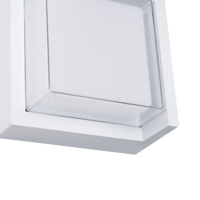 LEDTM® APEX 60772 Φωτιστικό Τοίχου - Απλίκα Εσωτερικού/Εξωτερικού Χώρου LED 10W 1050lm 120° AC175-265V Αδιάβροχο IP65 - Πλαστικό Σώμα - Φυσικό λευκό 4500K - Μ17 x Π17 x Υ9cm - Λευκό - Bridgelux Chip - 3 Χρόνια Εγγύηση - Image 6