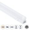 LEDTM® TUBO 60791 Γραμμικό Φωτιστικό Οροφής Linear LED Τύπου T5 Επεκτεινόμενο 18W 1764lm 180° AC 220-240V IP20 Πάγκου Κουζίνας με Διακόπτη On/Off Μ120 x Π2.2 x Υ3.5cm Φυσικό Λευκό 4500K - Λευκό - 3 Years Warranty