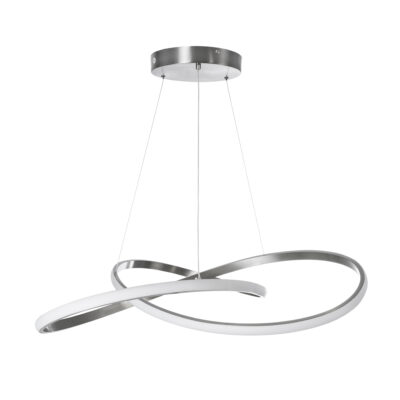 LEDTM® DEXTER 60915 Μοντέρνο Κρεμαστό Φωτιστικό Οροφής LED 90W 10080lm 300° AC 220-240V IP20 Ρυθμιζόμενο Λευκό CCT με Χειριστήριο από 2700K έως 6000K Dimmable - Lumileds SMD Chip - Νίκελ Βούρτσας - Μ73 x Π73 x Υ16cm - 3 Χρόνια Εγγύηση - Image 5