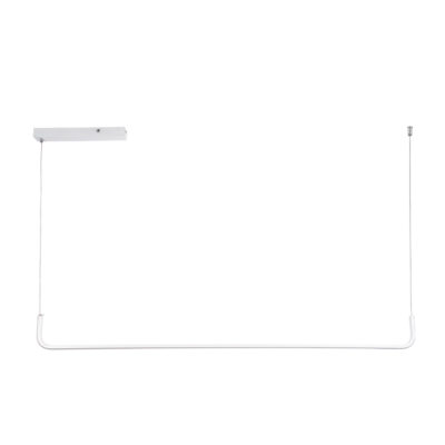 LEDTM® LINARIA 60922 Κρεμαστό Φωτιστικό Οροφής Design LED CCT 36W 4150lm 200° AC 220-240V - Εναλλαγή Φωτισμού μέσω Τηλεχειριστηρίου All In One Ψυχρό 6000k+Φυσικό 4500k+Θερμό 2700k Dimmable Μ120 x Π2 x Υ10cm - Λευκό - 3 Years Warranty - Image 3