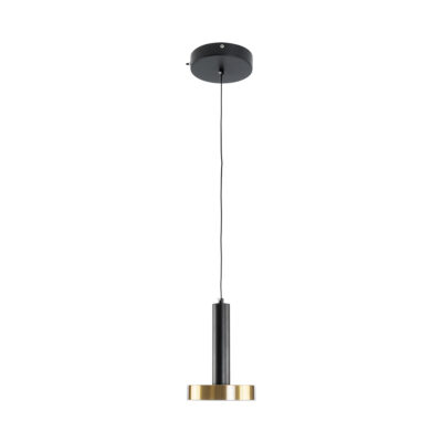 LEDTM® ZANE 60933 Κρεμαστό Φωτιστικό Design LED CCT 18W 2016lm 120° AC 220-240V IP20 - Εναλλαγή Φωτισμού μέσω Τηλεχειριστηρίου All In One Ψυχρό 6000k+Φυσικό 4500k+Θερμό 2700k Dimmable - Φ15 x Υ20cm - Μαύρο & Χρυσό - 3 Χρόνια Εγγύηση - Image 4