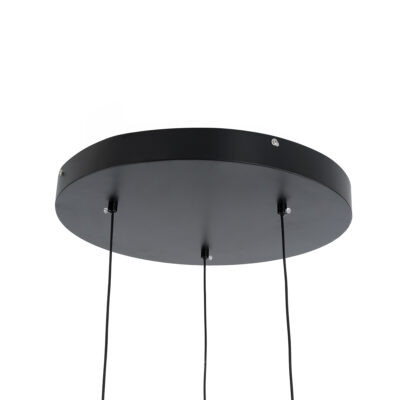 LEDTM® ZANE 60934 Κρεμαστό Φωτιστικό Design LED CCT 54W 6048lm 120° AC 220-240V IP20 - Εναλλαγή Φωτισμού μέσω Τηλεχειριστηρίου All In One Ψυχρό 6000k+Φυσικό 4500k+Θερμό 2700k Dimmable - Φ40 x Υ20cm - Μαύρο & Χρυσό - 3 Χρόνια Εγγύηση - Image 9