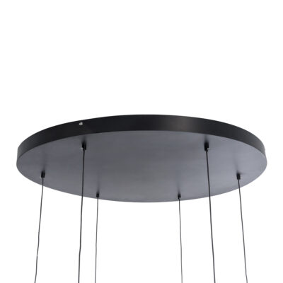 LEDTM® ZANE 60935 Κρεμαστό Φωτιστικό Design LED CCT 100W 11200lm 120° AC 220-240V IP20 - Εναλλαγή Φωτισμού μέσω Τηλεχειριστηρίου All In One Ψυχρό 6000k+Φυσικό 4500k+Θερμό 2700k Dimmable - Φ80 x Υ20cm - Μαύρο & Χρυσό - 3 Χρόνια Εγγύηση - Image 9