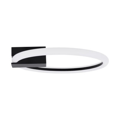 LEDTM® CINDERELLA 60976 Φωτιστικό Οροφής Δαχτυλίδι-Κύκλος LED CCT 16W 1792lm 360° AC 220-240V - Εναλλαγή Φωτισμού μέσω Διακόπτη On/Off All In One Ψυχρό 6000k+Φυσικό 4500k+Θερμό 2700k Φ28cm - Μαύρο - 3 Years Warranty - Image 4
