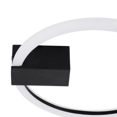 LEDTM® CINDERELLA 60976 Φωτιστικό Οροφής Δαχτυλίδι-Κύκλος LED CCT 16W 1792lm 360° AC 220-240V - Εναλλαγή Φωτισμού μέσω Διακόπτη On/Off All In One Ψυχρό 6000k+Φυσικό 4500k+Θερμό 2700k Φ28cm - Μαύρο - 3 Years Warranty - Image 7