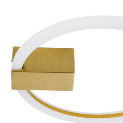 LEDTM® CINDERELLA 60978 Φωτιστικό Οροφής Δαχτυλίδι-Κύκλος LED CCT 16W 1792lm 360° AC 220-240V - Εναλλαγή Φωτισμού μέσω Διακόπτη On/Off All In One Ψυχρό 6000k+Φυσικό 4500k+Θερμό 2700k Φ28cm - Χρυσό Βούρτσας - 3 Years Warranty - Image 7