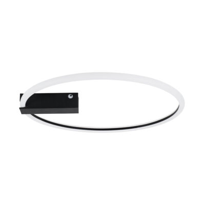 LEDTM® CINDERELLA 60980 Φωτιστικό Οροφής Δαχτυλίδι-Κύκλος LED CCT 30W 3360lm 360° AC 220-240V - Εναλλαγή Φωτισμού μέσω Τηλεχειριστηρίου All In One Ψυχρό 6000k+Φυσικό 4500k+Θερμό 2700k Dimmable Φ50cm - Μαύρο - 3 Years Warranty - Image 3