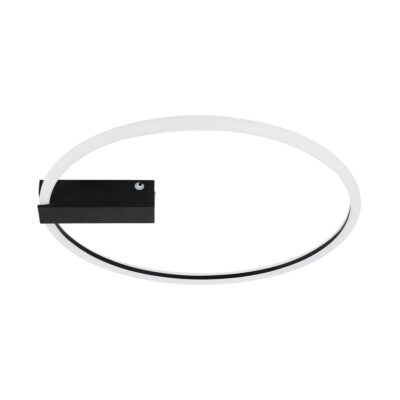 LEDTM® CINDERELLA 60980 Φωτιστικό Οροφής Δαχτυλίδι-Κύκλος LED CCT 30W 3360lm 360° AC 220-240V - Εναλλαγή Φωτισμού μέσω Τηλεχειριστηρίου All In One Ψυχρό 6000k+Φυσικό 4500k+Θερμό 2700k Dimmable Φ50cm - Μαύρο - 3 Years Warranty - Image 5