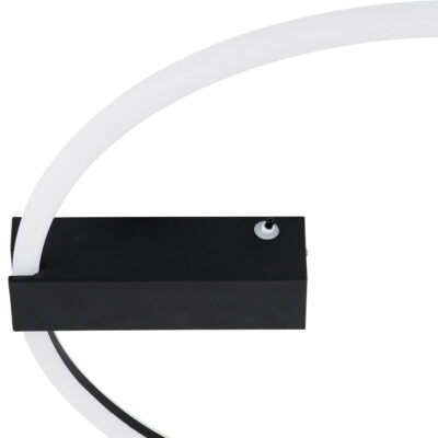 LEDTM® CINDERELLA 60980 Φωτιστικό Οροφής Δαχτυλίδι-Κύκλος LED CCT 30W 3360lm 360° AC 220-240V - Εναλλαγή Φωτισμού μέσω Τηλεχειριστηρίου All In One Ψυχρό 6000k+Φυσικό 4500k+Θερμό 2700k Dimmable Φ50cm - Μαύρο - 3 Years Warranty - Image 6