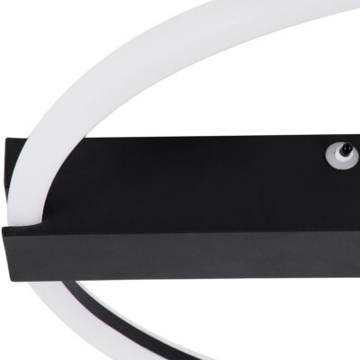 LEDTM® CINDERELLA 60980 Φωτιστικό Οροφής Δαχτυλίδι-Κύκλος LED CCT 30W 3360lm 360° AC 220-240V - Εναλλαγή Φωτισμού μέσω Τηλεχειριστηρίου All In One Ψυχρό 6000k+Φυσικό 4500k+Θερμό 2700k Dimmable Φ50cm - Μαύρο - 3 Years Warranty - Image 7