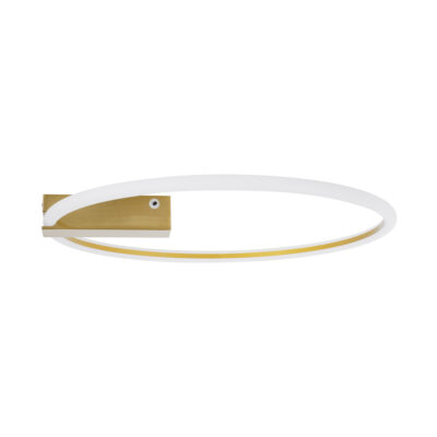 LEDTM® CINDERELLA 60982 Φωτιστικό Οροφής Δαχτυλίδι-Κύκλος LED CCT 30W 3360lm 360° AC 220-240V - Εναλλαγή Φωτισμού μέσω Τηλεχειριστηρίου All In One Ψυχρό 6000k+Φυσικό 4500k+Θερμό 2700k Dimmable Φ50cm - Χρυσό Βούρτσας - 3 Years Warranty - Image 4