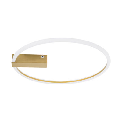 LEDTM® CINDERELLA 60982 Φωτιστικό Οροφής Δαχτυλίδι-Κύκλος LED CCT 30W 3360lm 360° AC 220-240V - Εναλλαγή Φωτισμού μέσω Τηλεχειριστηρίου All In One Ψυχρό 6000k+Φυσικό 4500k+Θερμό 2700k Dimmable Φ50cm - Χρυσό Βούρτσας - 3 Years Warranty - Image 5