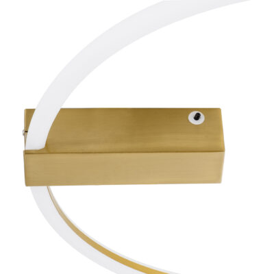 LEDTM® CINDERELLA 60982 Φωτιστικό Οροφής Δαχτυλίδι-Κύκλος LED CCT 30W 3360lm 360° AC 220-240V - Εναλλαγή Φωτισμού μέσω Τηλεχειριστηρίου All In One Ψυχρό 6000k+Φυσικό 4500k+Θερμό 2700k Dimmable Φ50cm - Χρυσό Βούρτσας - 3 Years Warranty - Image 6