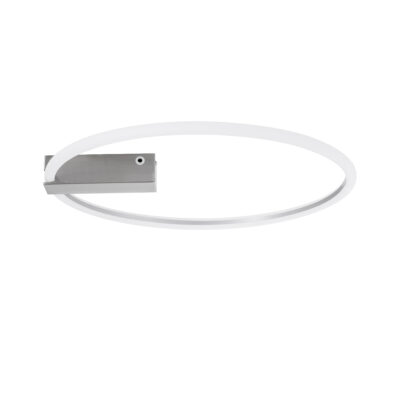 LEDTM® CINDERELLA 60983 Φωτιστικό Οροφής Δαχτυλίδι-Κύκλος LED CCT 30W 3360lm 360° AC 220-240V - Εναλλαγή Φωτισμού μέσω Τηλεχειριστηρίου All In One Ψυχρό 6000k+Φυσικό 4500k+Θερμό 2700k Dimmable Φ50cm - Χρώμιο Νικελ - 3 Years Warranty - Image 3