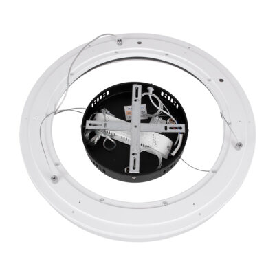 LEDTM® ARIANA 61037 Κρεμαστή Πλαφονιέρα Οροφής Κύκλος LED CCT 55W 6376lm 120° AC 220-240V - Εναλλαγή Φωτισμού μέσω Τηλεχειριστηρίου All In One Ψυχρό Λευκό 6000k+Φυσικό Λευκό 4500k+Θερμό Λευκό 2700k Dimmable Φ48cm - Μαύρο - 3 Years Warranty - Image 8