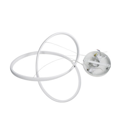 LEDTM® DEXTER 61050 Μοντέρνο Κρεμαστό Φωτιστικό Οροφής LED 72W 8064lm 300° AC 220-240V IP20 Ρυθμιζόμενο Λευκό CCT με Χειριστήριο από 2700K έως 6000K Dimmable - Lumileds SMD Chip - Λευκό Ματ - Μ56 x Π56 x Υ14cm - 3 Χρόνια Εγγύηση - Image 7
