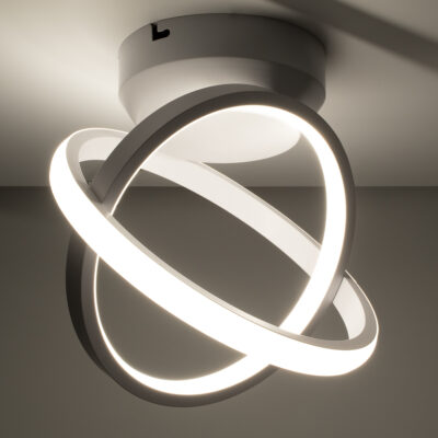 LEDTM® AMELIA 61053 Φωτιστικό Οροφής Design LED CCT 20W 2400lm 300° AC 220-240V - Εναλλαγή Φωτισμού μέσω Διακόπτη On/Off All In One Ψυχρό 6000k+Φυσικό 4500k+Θερμό 2700k Μ24.5 x Π16 x Υ25cm - Λευκό - Image 7