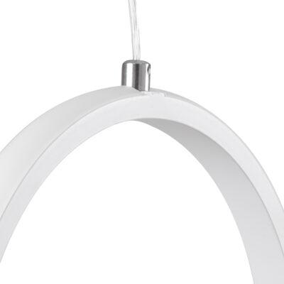 LEDTM® ALICE 61056 Κρεμαστό Φωτιστικό Οροφής Design LED CCT 20W 2400lm 300° AC 220-240V - Εναλλαγή Φωτισμού μέσω Διακόπτη On/Off All In One Ψυχρό 6000k+Φυσικό 4500k+Θερμό 2700k Μ25 x Π22 x Υ25cm - Λευκό - Image 8