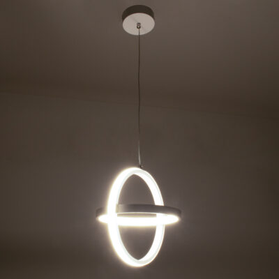 LEDTM® ALICE 61056 Κρεμαστό Φωτιστικό Οροφής Design LED CCT 20W 2400lm 300° AC 220-240V - Εναλλαγή Φωτισμού μέσω Διακόπτη On/Off All In One Ψυχρό 6000k+Φυσικό 4500k+Θερμό 2700k Μ25 x Π22 x Υ25cm - Λευκό - Image 10
