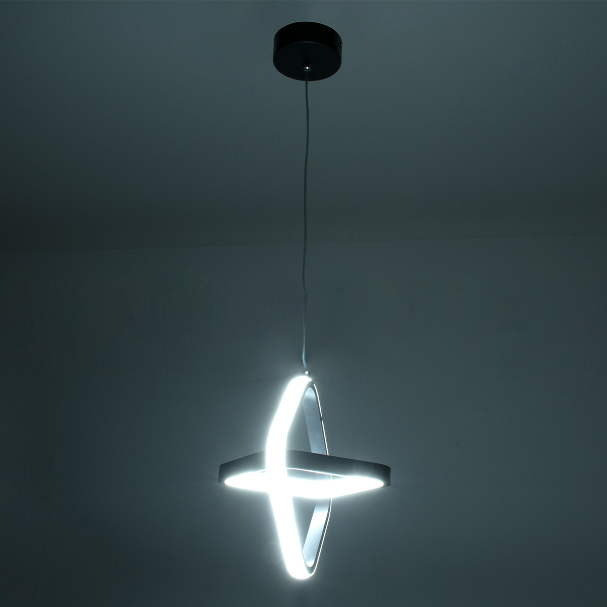 LEDTM® ROSE 61065 Μοντέρνο Κρεμαστό Φωτιστικό Οροφής LED 22W 2640lm 300° AC 220-240V IP20 Ρυθμιζόμενο Λευκό CCT με On/Off 2700K/4500K/6000K - Lumileds SMD Chip - Λευκό Ματ - Μ24 x Π22 x Υ24cm - 3 Χρόνια Εγγύηση - Image 11