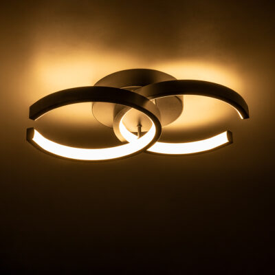 LEDTM® EVA 61067 Μοντέρνο Φωτιστικό Οροφής LED 16W 1920lm 300° AC 220-240V IP20 Ρυθμιζόμενο Λευκό CCT με On/Off 2700K/4500K/6000K - Lumileds SMD Chip - Μαύρο Ματ - Μ33 x Π21 x Υ7cm - 3 Χρόνια Εγγύηση - Image 6