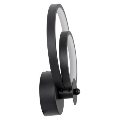 LEDTM® FREDDIE 61076 Φωτιστικό Τοίχου - Απλίκα Design LED CCT 15W 1800lm 300° AC 220-240V - Εναλλαγή Φωτισμού μέσω Διακόπτη On/Off All In One Ψυχρό 6000k+Φυσικό 4500k+Θερμό 2700k Μ20 x Π7.5 x Υ25cm - Μαύρο - Image 5