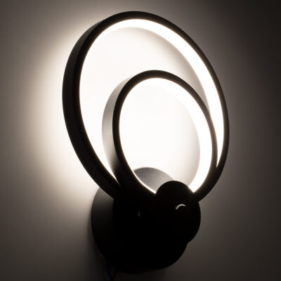 LEDTM® FREDDIE 61076 Φωτιστικό Τοίχου - Απλίκα Design LED CCT 15W 1800lm 300° AC 220-240V - Εναλλαγή Φωτισμού μέσω Διακόπτη On/Off All In One Ψυχρό 6000k+Φυσικό 4500k+Θερμό 2700k Μ20 x Π7.5 x Υ25cm - Μαύρο - Image 8