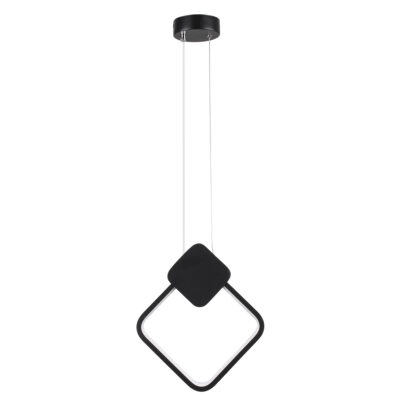 LEDTM® MARY 61082 Κρεμαστό Φωτιστικό Οροφής Design LED CCT 12W 1440lm 300° AC 220-240V - Εναλλαγή Φωτισμού μέσω Διακόπτη On/Off All In One Ψυχρό 6000k+Φυσικό 4500k+Θερμό 2700k Μ20 x Π2.3 x Υ28.5cm - Μαύρο - Image 5
