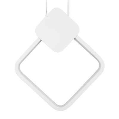 LEDTM® MARY 61083 Κρεμαστό Φωτιστικό Οροφής Design LED CCT 12W 1440lm 300° AC 220-240V - Εναλλαγή Φωτισμού μέσω Διακόπτη On/Off All In One Ψυχρό 6000k+Φυσικό 4500k+Θερμό 2700k Μ20 x Π2.3 x Υ28.5cm - Λευκό - Image 6