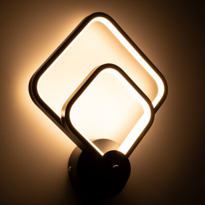 LEDTM® ANNA 61085 Φωτιστικό Τοίχου - Απλίκα Design LED CCT 15W 1800lm 300° AC 220-240V - Εναλλαγή Φωτισμού μέσω Διακόπτη On/Off All In One Ψυχρό 6000k+Φυσικό 4500k+Θερμό 2700k Μ25 x Π8 x Υ30cm - Μαύρο - Image 7