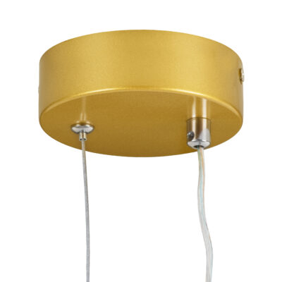 LEDTM® ILDI 61090 Κρεμαστό Φωτιστικό Οροφής Design LED CCT 12W 1440lm 300° AC 220-240V - Εναλλαγή Φωτισμού μέσω Διακόπτη On/Off All In One Ψυχρό 6000k+Φυσικό 4500k+Θερμό 2700k Μ10 x Π2.3 x Υ38cm - Χρυσό Βούρτσας - Image 7
