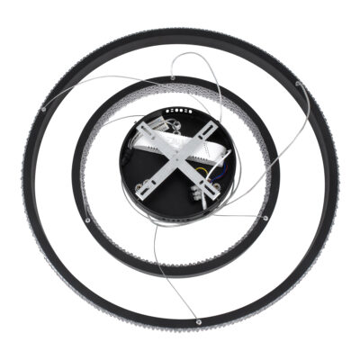 LEDTM® DIAMOND DUO 61150 Μοντέρνο Κρεμαστό Φωτιστικό Οροφής LED 75W 8743lm 360° AC 220-240V IP20 Ρυθμιζόμενο Λευκό CCT με Χειριστήριο από 2700K έως 6000K Dimmable - Lumileds SMD Chip - Μαυρό Ματ - Μ60 x Π60 x Υ40cm - 3 Χρόνια Εγγύηση - Image 10
